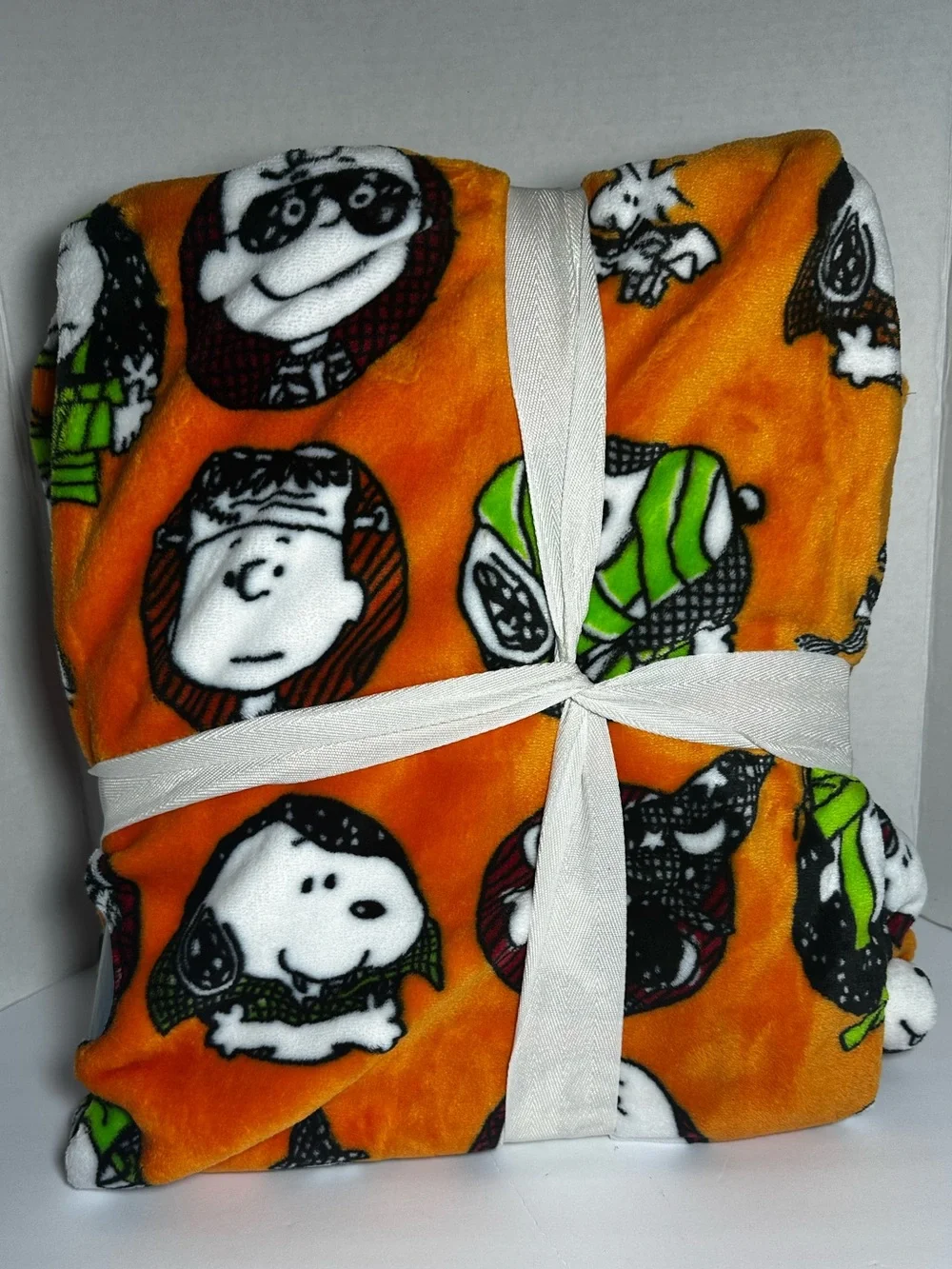Peanuts Snoopy VelvetLoft Berkshire Twin Blanket Halloween Spooky NWT